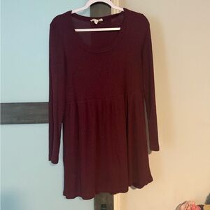 BeBop Burgundy Knit Dress